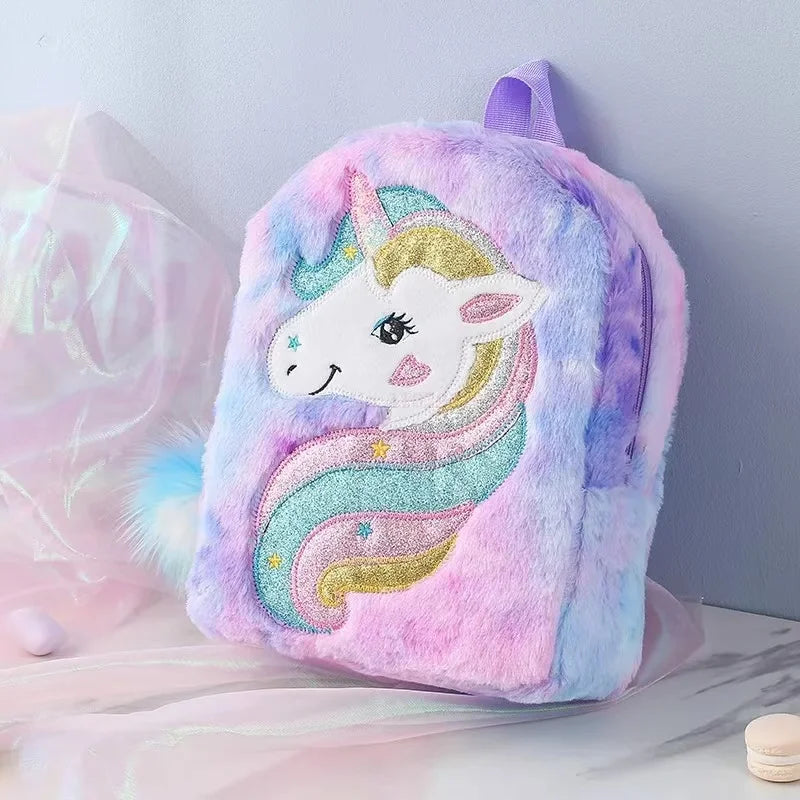 Sac à Dos Fille Licorne Tie-Dye – Grande Capacité, Style Tendance