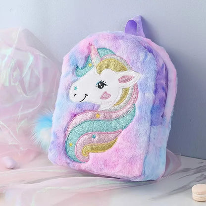 Sac à Dos Fille Licorne Tie-Dye – Grande Capacité, Style Tendance