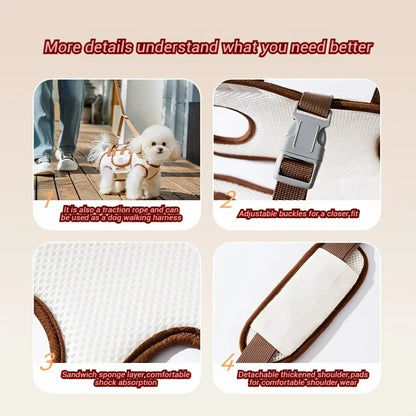 Sac Transporteur 2-en-1 Chien & Chat – À Main & Bandoulière | Mesh Respirant | Randonnée & Quotidien | S, M & L
