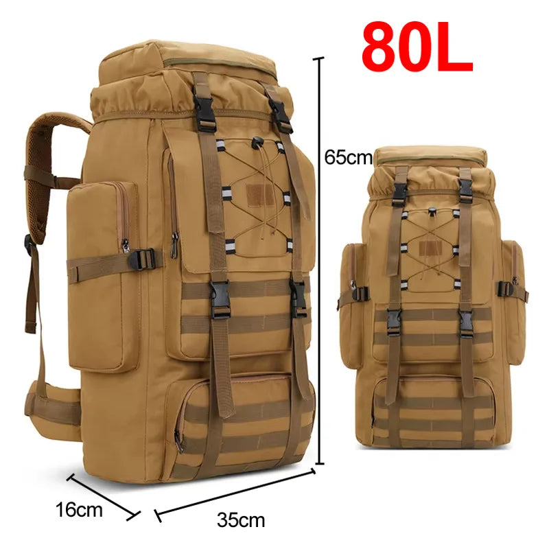 Scione 80L–130L Backpack – Hiking, Camping & Trekking