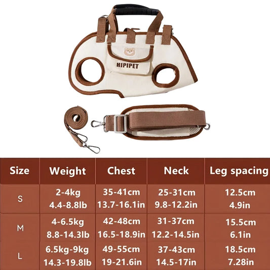 Sac Transporteur 2-en-1 Chien & Chat – À Main & Bandoulière | Mesh Respirant | Randonnée & Quotidien | S, M & L