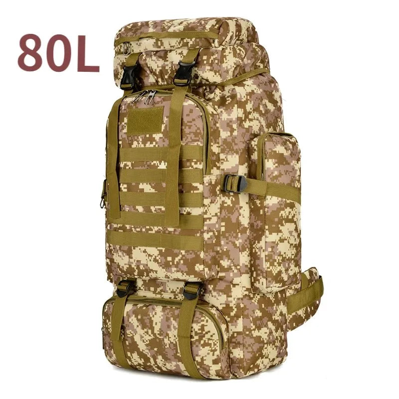 Tactical Backpack Large Capacity 80L & 100L – Hiking, Mountaineering & Camping | Military & Outdoor | Unisex