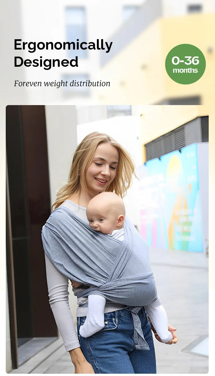 Ergonomic Baby Carrier with X-Shaped Support