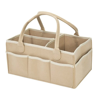 Felt Diaper Caddy – Large Capacity, Toy and Diaper Storage