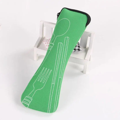 Portable Fabric Cutlery Pouch – Travel & Picnic Cutlery Storage