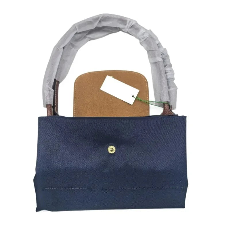 Foldable Embroidered Nylon Hobo Bag – Women's Shoulder Bag, Lightweight & Chic