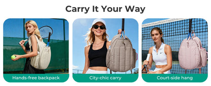 Sac à dos sport femme – Tennis, Gym & Quotidien avec compartiment chaussures