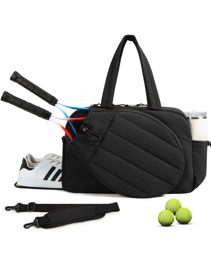 Sac de sport femme 35L – Tennis, Pickleball, Badminton, Gym & Voyage avec compartiment chaussures