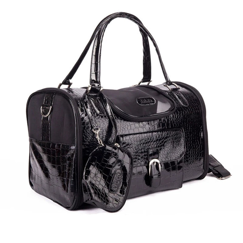 Sac Transporteur Chien & Chat – Bandoulière en Cuir PU | Taille S & M | Chihuahua & Petits Chiens