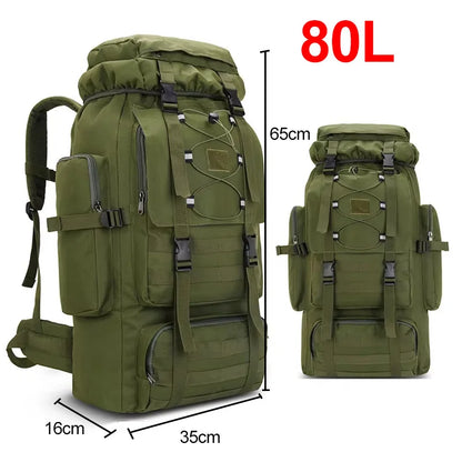 Scione 80L–130L Backpack – Hiking, Camping & Trekking