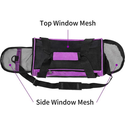 Breathable Mesh Cat & Dog Carrier – Foldable | Sizes S, M & L | Travel & Outdoor