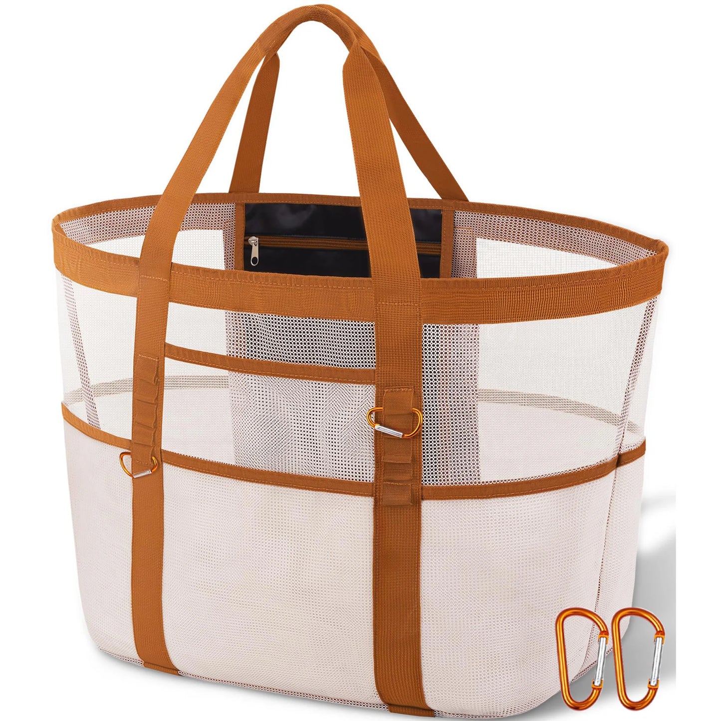 Grand Tote Bag de Plage – Pliable, Réutilisable, Idéal Piscine, Voyage et Plein Air