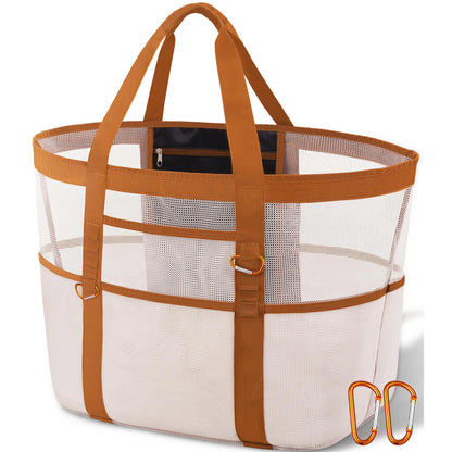 Grand Tote Bag de Plage – Pliable, Réutilisable, Idéal Piscine, Voyage et Plein Air