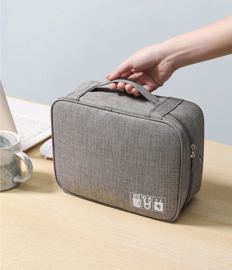 Cable Organizer Pouch – Waterproof, Portable & Multifunctional for Travel