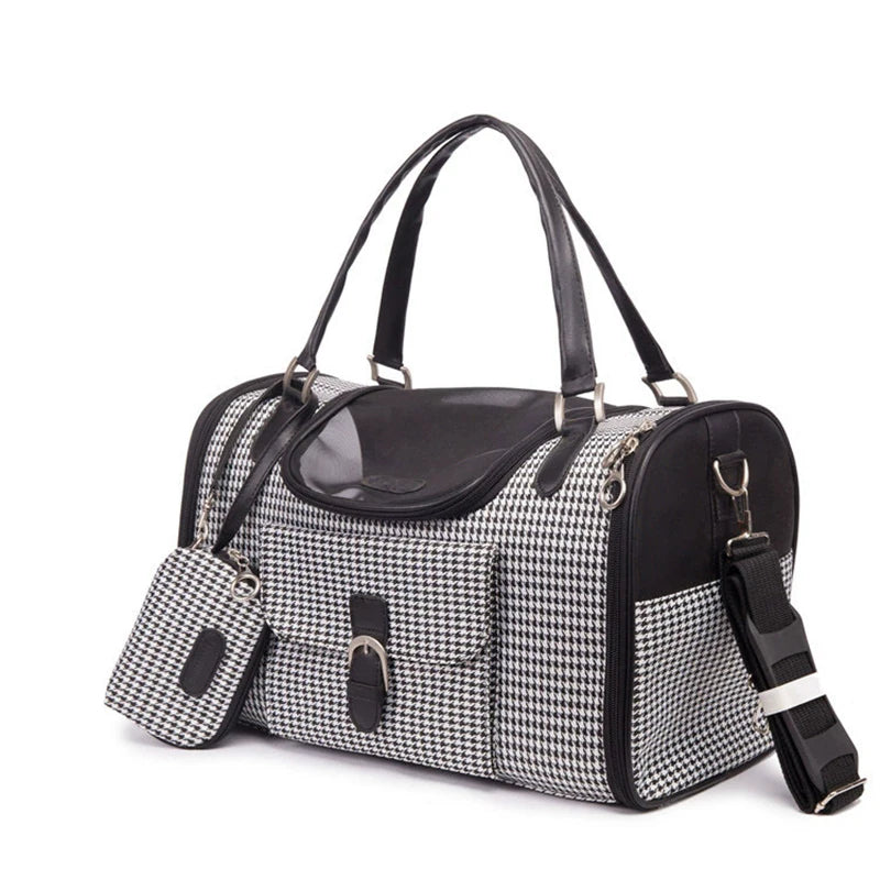 Sac Transporteur Chien & Chat – Bandoulière en Cuir PU | Taille S & M | Chihuahua & Petits Chiens