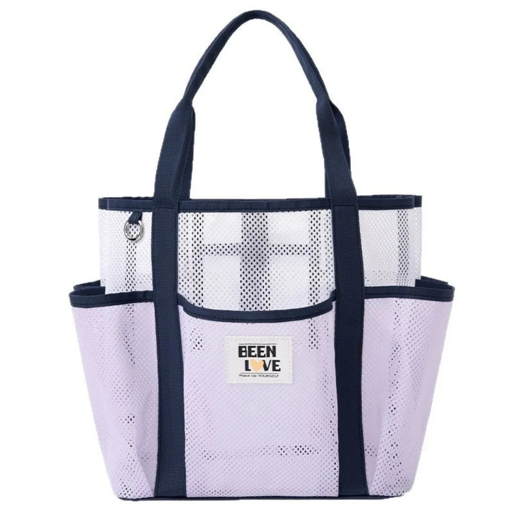 Sac de Plage et Gym en Maille – Grande Capacité, Portable, Idéal Piscine et Voyage