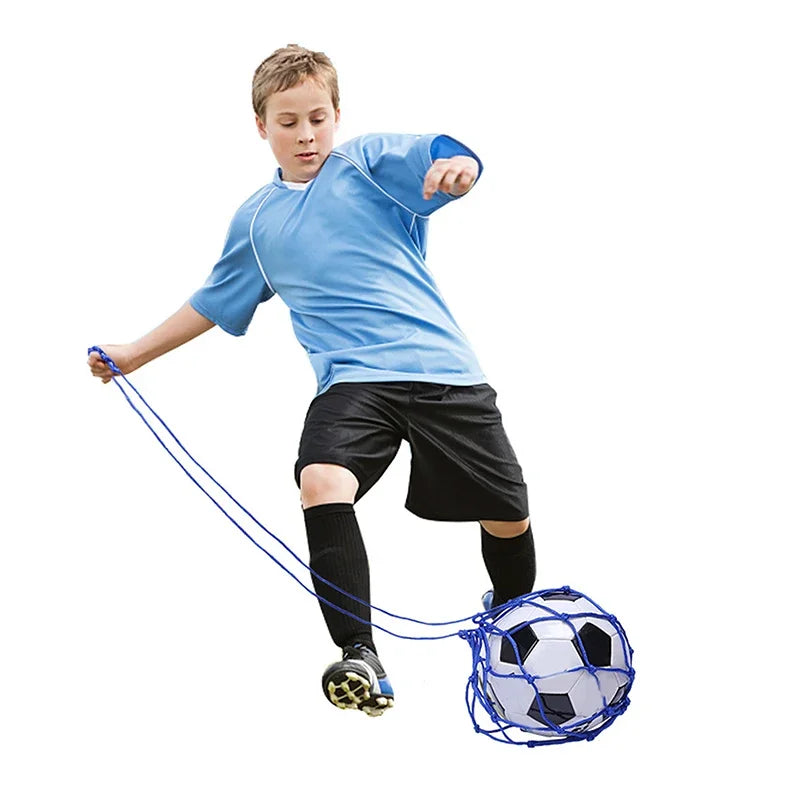 Filet d'entraînement football en nylon – Pratique seul, intérieur & extérieur