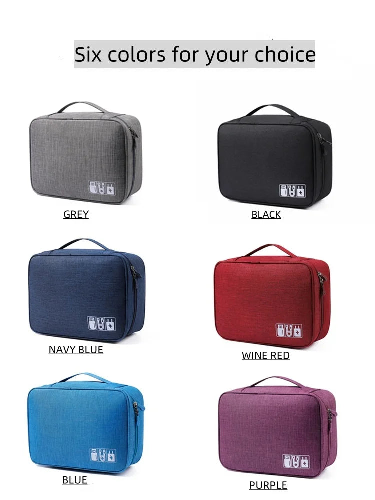 Cable Organizer Pouch – Waterproof, Portable & Multifunctional for Travel