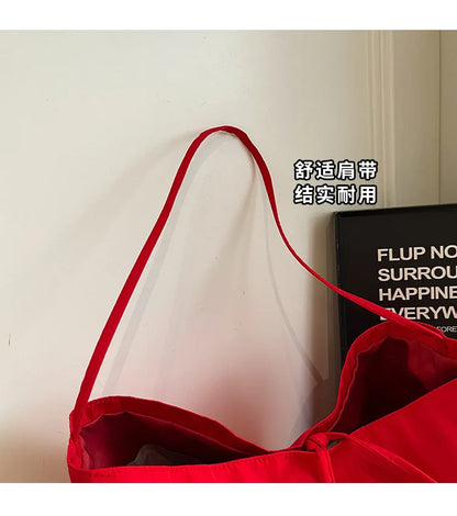 Sac Seau Fourre-Tout Minimaliste – Grande Capacité, Style Rétro pour Femme