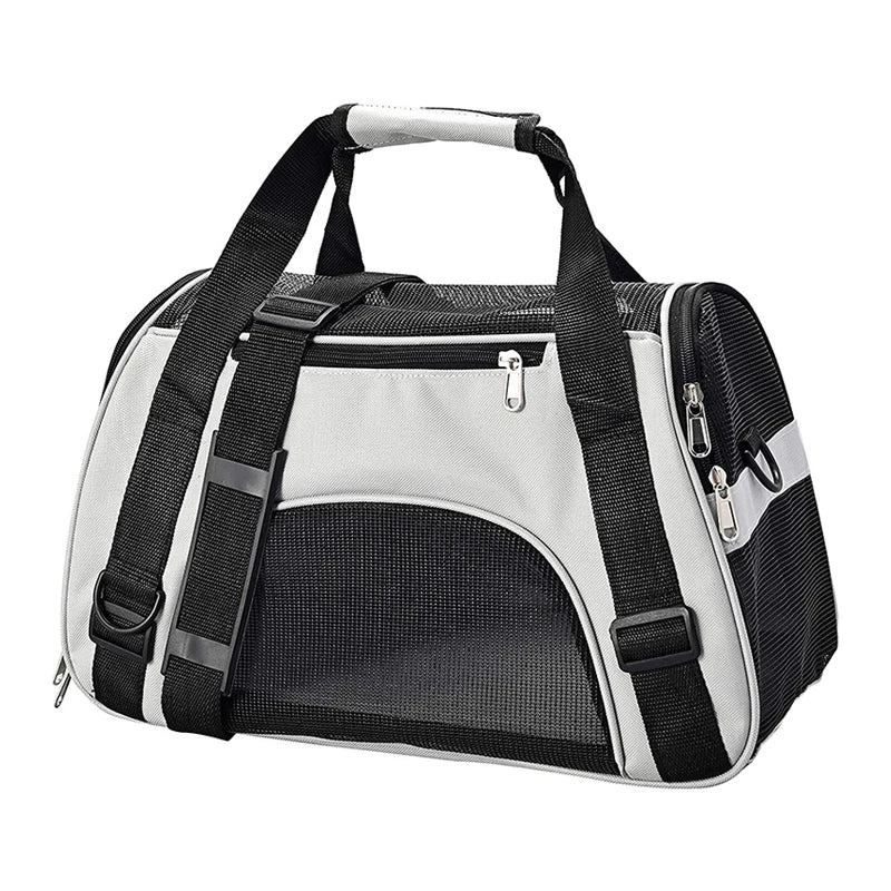 Breathable Mesh Cat & Dog Carrier – Foldable | Sizes S, M & L | Travel & Outdoor