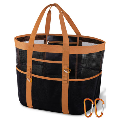 Grand Tote Bag de Plage – Pliable, Réutilisable, Idéal Piscine, Voyage et Plein Air
