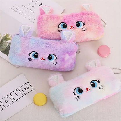 Porte-Monnaie Chat avec Porte-Clés – Design Aléatoire, ~20 cm