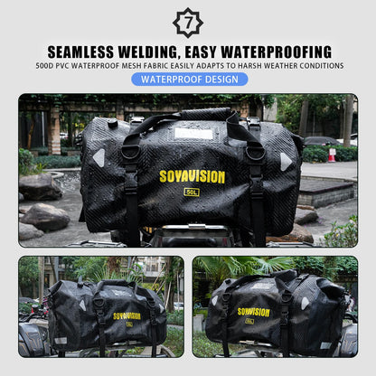 Waterproof Motorcycle Tail Bag - 20L to 100L