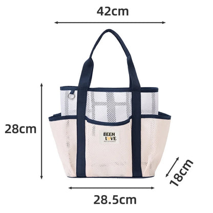 Sac de Plage et Gym en Maille – Grande Capacité, Portable, Idéal Piscine et Voyage