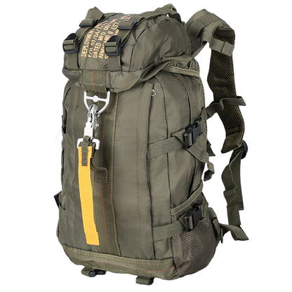 Military Tactical Backpack 20L Parachute Style – Waterproof Nylon | 10 Pockets | Hiking, Hunting & Travel | Black, Green, Gray