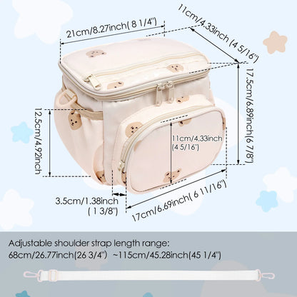 Panier Vélo Enfant – Sac de Guidon Multi-Poches pour Trottinette et Vélo