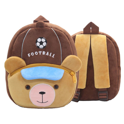 Mini Sac à Dos Peluche Enfant – Animaux Sportifs Cartoon | Fille & Garçon | 1 à 4 Ans | 9 Motifs Rigolos