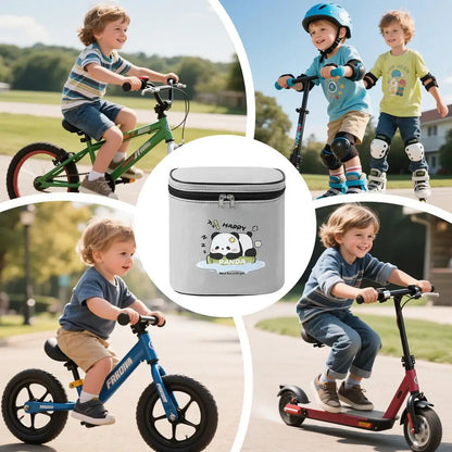 Sacoche de Guidon Vélo Enfant – Multi-Poches, Réfléchissante, Libération Rapide