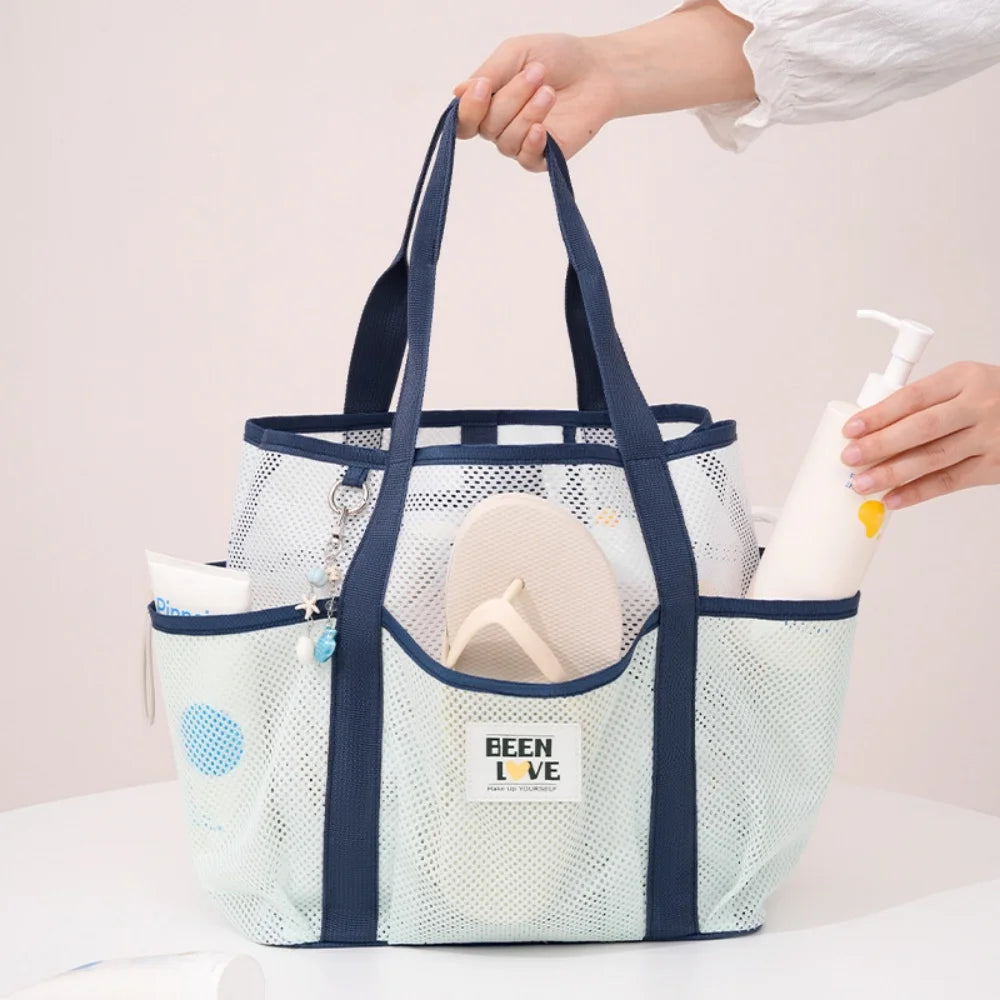 Sac de Plage et Gym en Maille – Grande Capacité, Portable, Idéal Piscine et Voyage