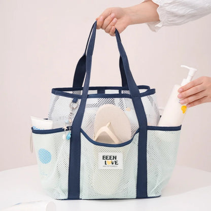 Sac de Plage et Gym en Maille – Grande Capacité, Portable, Idéal Piscine et Voyage