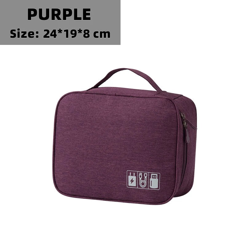 Cable Organizer Pouch – Waterproof, Portable & Multifunctional for Travel