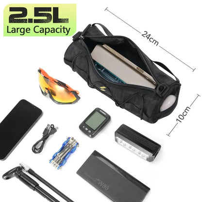 Bicycle Handlebar Bag – Large Capacity, Waterproof and Multifunctional
