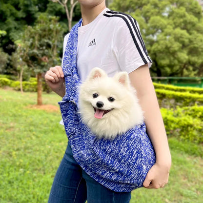 Sling Transporteur Bandoulière en Toile Chien & Chat – Mains Libres | Jusqu’à 7,5 kg | Chihuahua, Caniche & Teddy