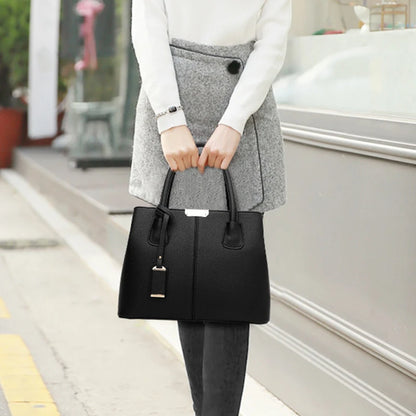 Women's PU Leather Tote Bag - Large, Shoulder & Crossbody