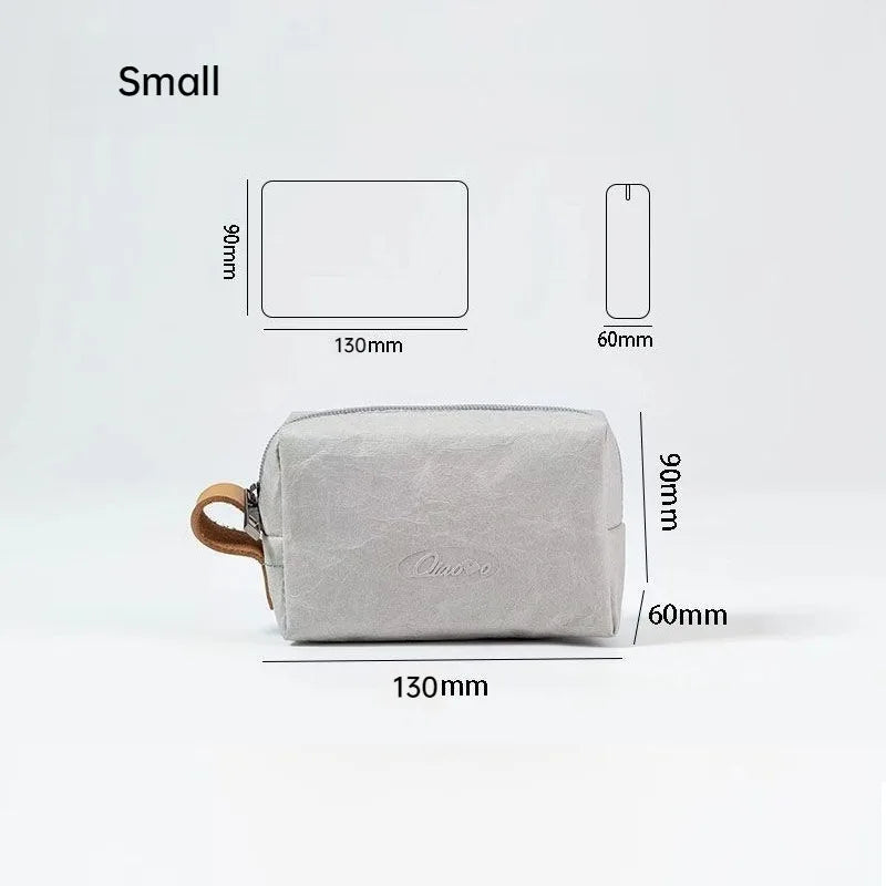Trousse de maquillage écologique en papier kraft – Imperméable & Doublure douce