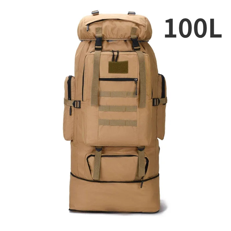 Tactical Backpack Large Capacity 80L & 100L – Hiking, Mountaineering & Camping | Military & Outdoor | Unisex