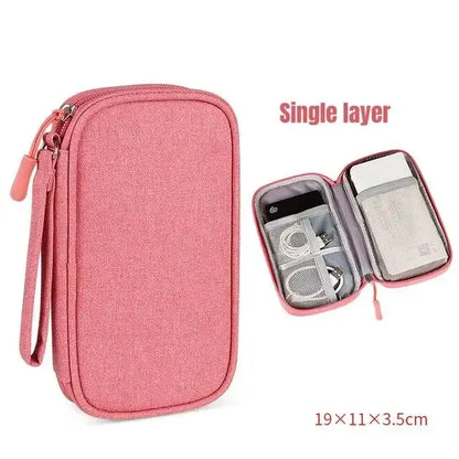 Pochette Organisateur de Câbles – Double ou Simple Couche, Imperméable & Compacte