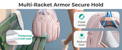 Sac à dos sport femme – Tennis, Gym & Quotidien avec compartiment chaussures