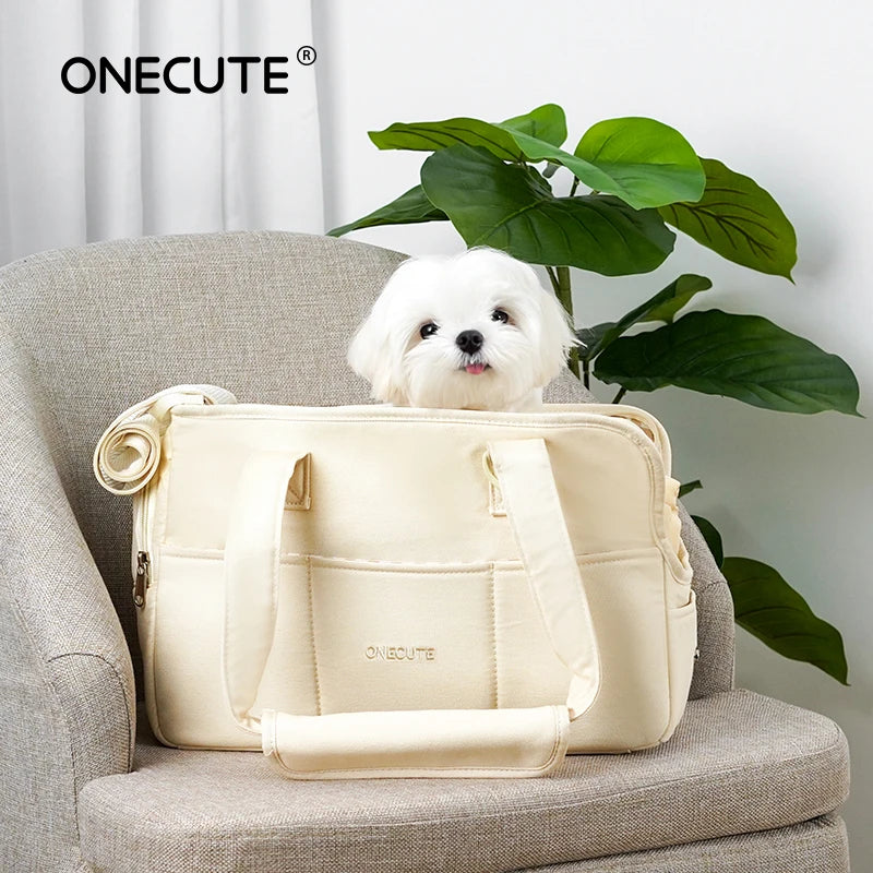 Sac de Transport pour Animaux – Chats & Petits Chiens, Coton Doux, Bandoulière