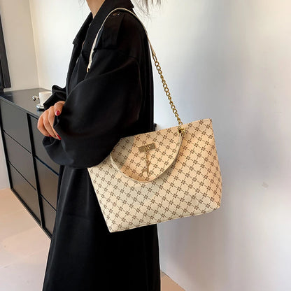 Soft leather tote bag – Large capacity with accessories