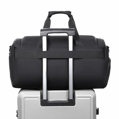 PU Travel Bag – Large Capacity, Multi-Compartment & Shoe Storage