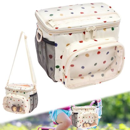 Panier Vélo Enfant – Sac de Guidon Multi-Poches pour Trottinette et Vélo