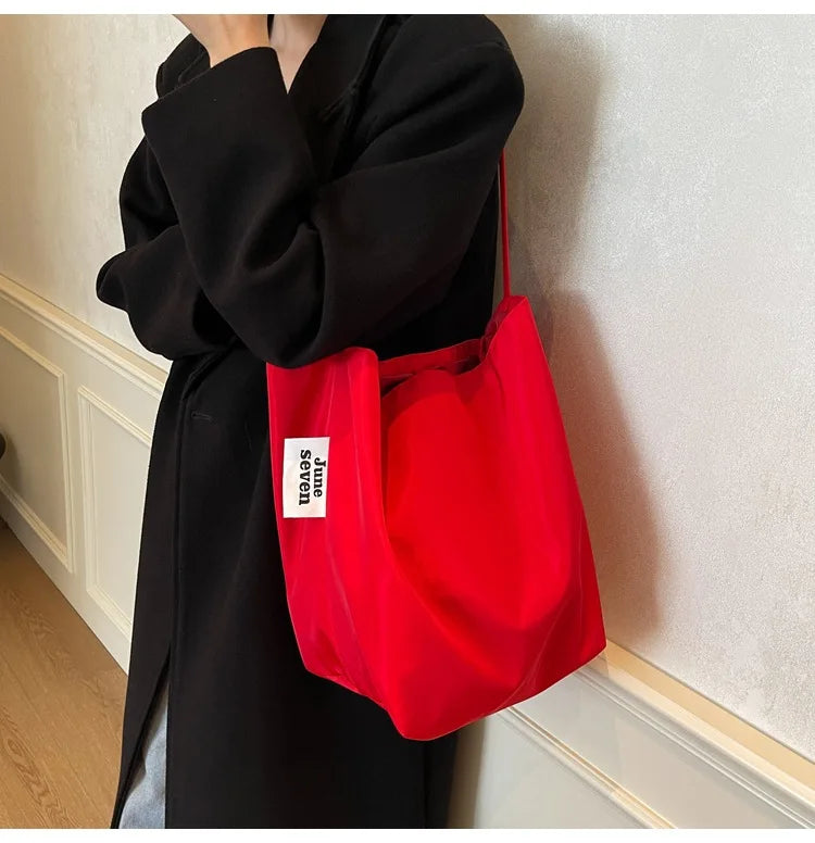 Sac Seau Fourre-Tout Minimaliste – Grande Capacité, Style Rétro pour Femme