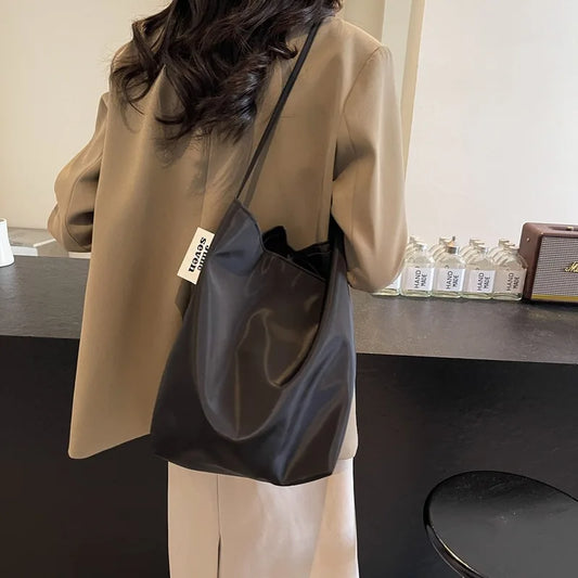 Sac Seau Fourre-Tout Minimaliste – Grande Capacité, Style Rétro pour Femme