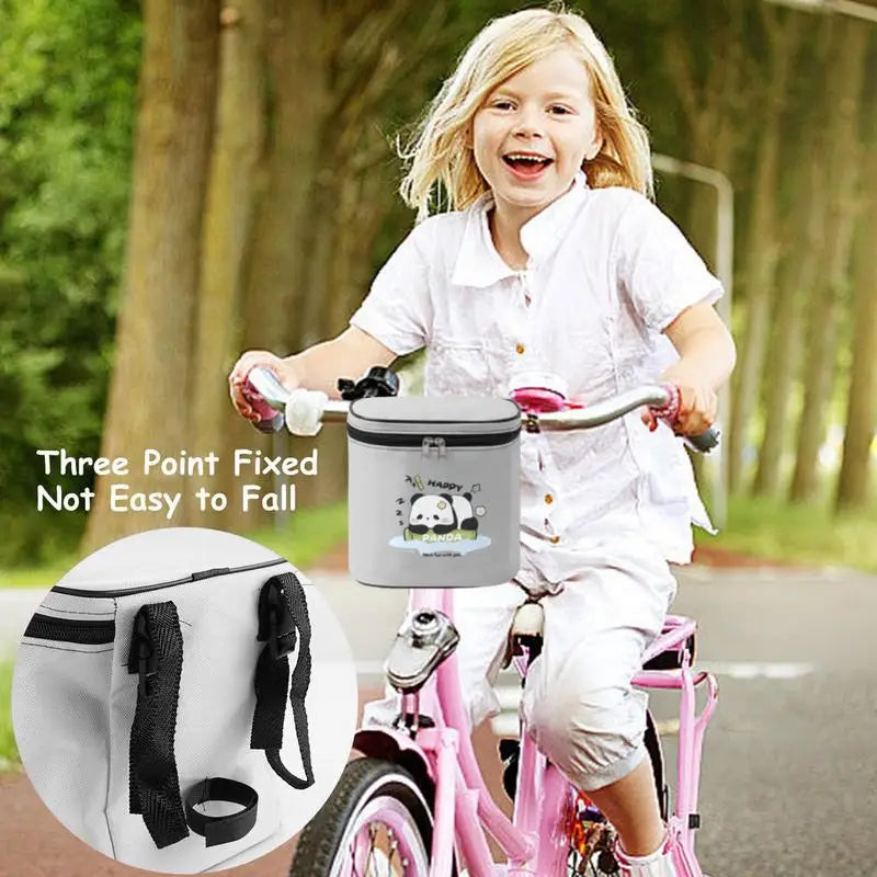 Sacoche de Guidon Vélo Enfant – Multi-Poches, Réfléchissante, Libération Rapide