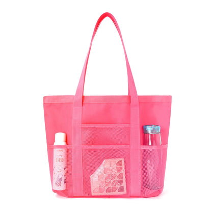 Large Capacity Mesh Beach Bag – Multifunctional | Pool & Travel Shoulder Bag | Swimsuit Storage | 8 Colors